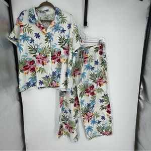 Hot Cotton Tropical Floral Set